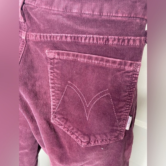 Mother A Little Bit Country Corduroy Plum Skinny Pants - Picture 6 of 7